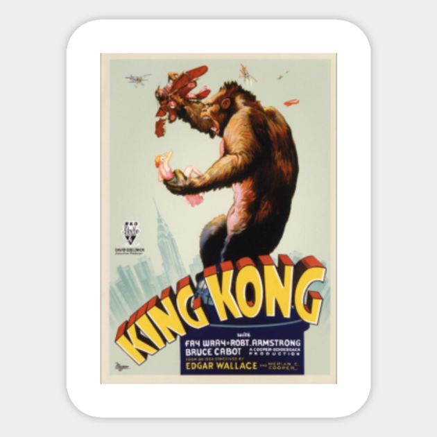 King Kong King Kong Sticker TeePublic